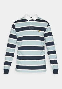 Polo manica lunga Lyle & scott rugby righe