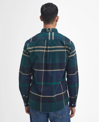 Camicia barbour a quadri verde iceloch