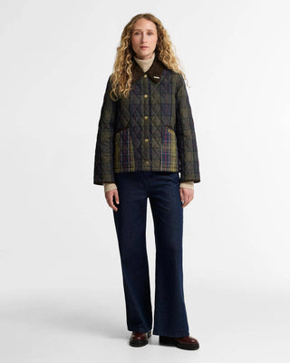 Giacca trapuntata Liddesdale Cropped in tartan Reimagined Icons
