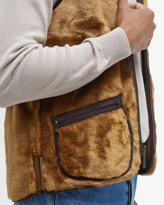 Gilet/fodera in pile caldo con cerniera