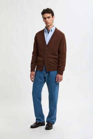 Cardigan in lana shetland