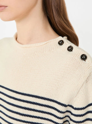 MAGLIA MORBIDA IN COTONE - BLU