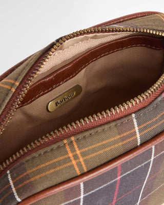 Mini borsa a tracolla in tartan Daphne