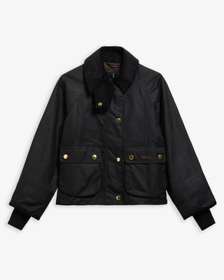 Giacca cerata Beadnell dal taglio crop