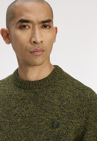 Maglione in filato ritorto mélange