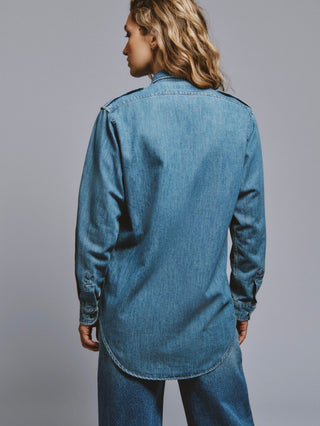 EVA X ROY ROGER'S - CAMICIA MILITARY IN DENIM