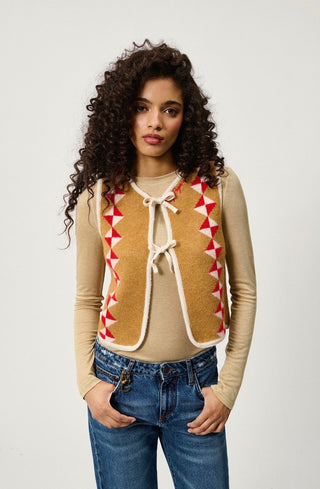 OLD GLORY-GILET PUEBLO IN MAGLIA