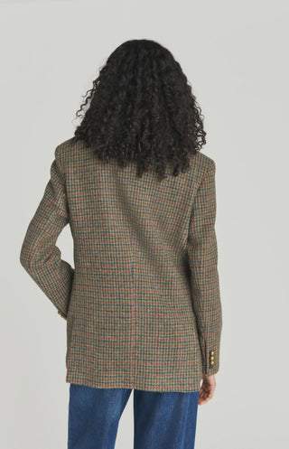 BLAZER DOPPIOPETTO IN LANA PIED DE POULE