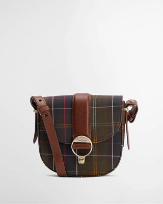 Borsa a tracolla con motivo tartan Elm