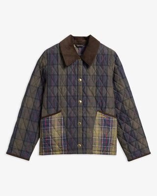 Giacca trapuntata Liddesdale Cropped in tartan Reimagined Icons