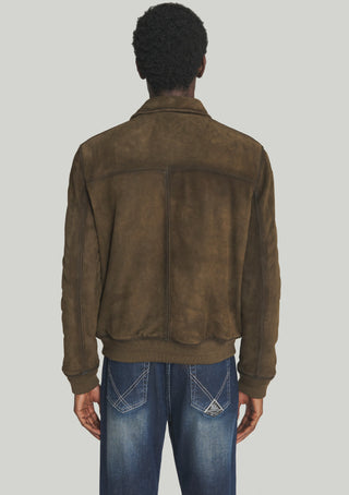 GIACCA NEWMAN IN PELLE SCAMOSCIATA EFFETTO VINTAGE