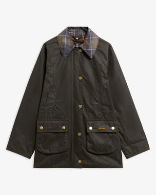 Giacca cerata Modern Beadnell con colletto in tartan Icons