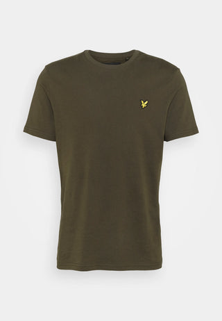 T-Shirt Plain Lyle&Scott Olive da Uomo