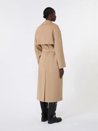 Cappotto in doppio di mista lana - CAMMELLO