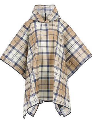 Poncho impermeabile in tartan Portree