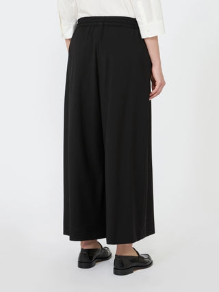 Pantalone jogging in lana stretch - NERO