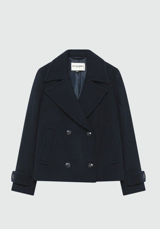 PEACOAT MELTON IN LANA
