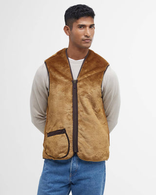 Gilet/fodera in pile caldo con cerniera