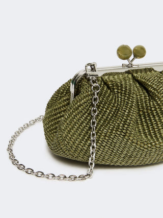 PASTICCINO BAG SMALL EFFETTO RAFIA
