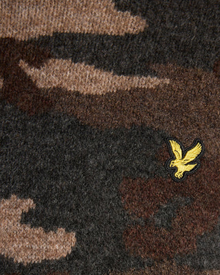 Brushed Camouflage Crew Neck Jumper