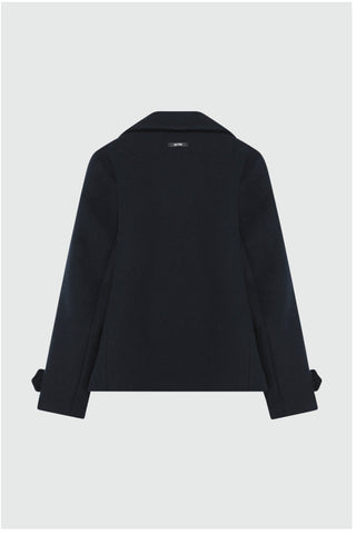 PEACOAT MELTON IN LANA