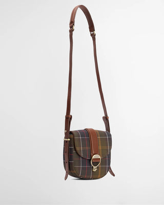 Borsa a tracolla con motivo tartan Elm