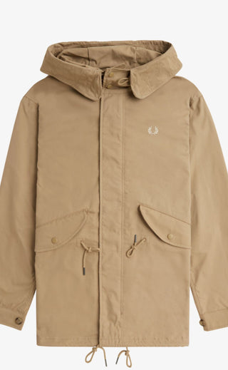 Parka corto Fred Perry sabbia