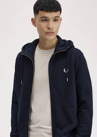 Felpa Con Cappuccio E Zip Intera