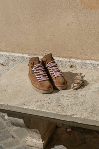 Polacchino clay in camoscio foderato