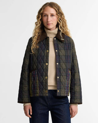 Giacca trapuntata Liddesdale Cropped in tartan Reimagined Icons