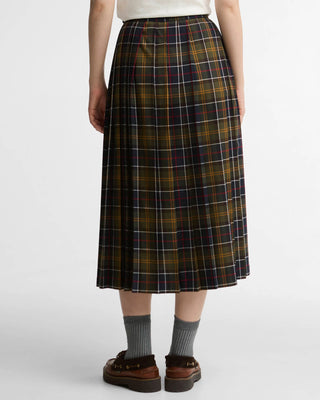 Gonna midi Irene con motivo tartan