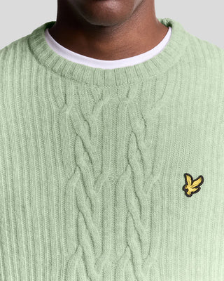 Ribbed Cable Knit Jumper
