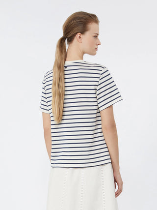 T-SHIRT IN JERSEY CON GRAFICA - BLU