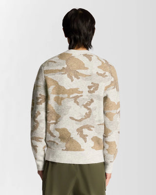 Brushed Camouflage Crew Neck Jumper