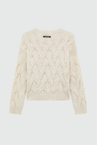 PULLOVER MULTICABLE IN MISTO ALPACA