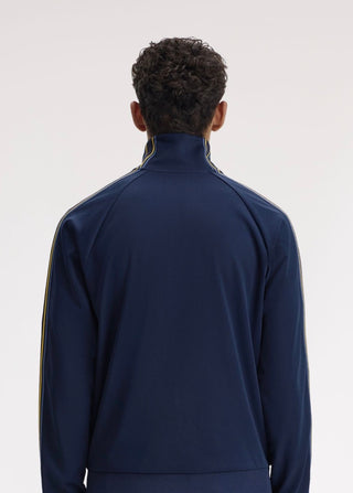 Track jacket con fettucce parallele