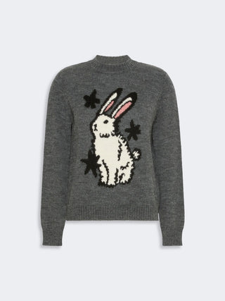 Maglia in filato di misto alpaca e lana - GRIGIO MEDIO