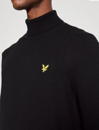 Maglione dolcevita lyle&scott nero