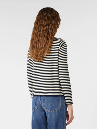 CARDIGAN IN FILATO DI COTONE - BLU