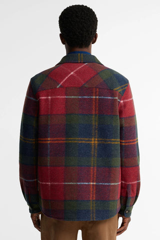Overshirt Woodlane spazzolata con motivo a quadri