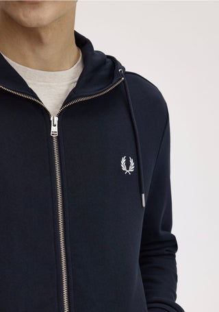 Felpa Con Cappuccio E Zip Intera