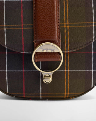 Borsa a tracolla con motivo tartan Elm