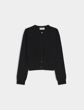 CARDIGAN IN LANA MERINO nero
