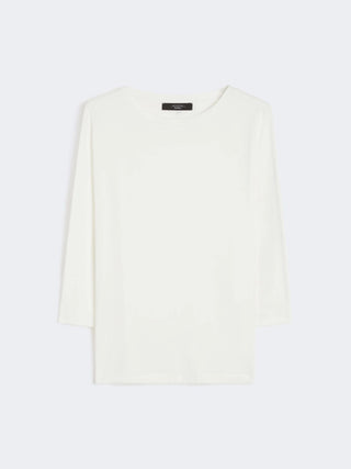 T-SHIRT IN JERSEY DI COTONE - BIANCO