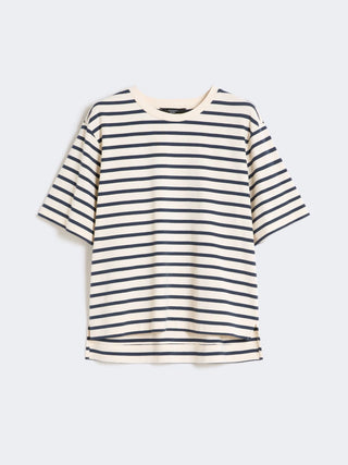 T-SHIRT IN JERSEY DI COTONE - ECRU