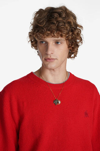 Maglione girocollo in shetland