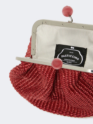 PASTICCINO BAG SMALL EFFETTO RAFIA