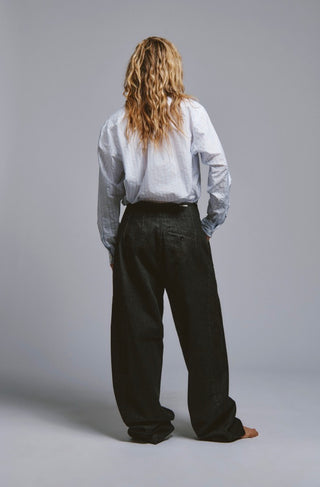 EVA X ROY ROGER'S -PANTALONE EVA DENIM BLACK LIGHT STONE