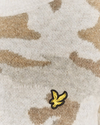 Brushed Camouflage Crew Neck Jumper