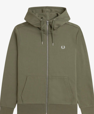 Felpa Con Cappuccio E Zip Intera